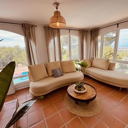 Villa Ibiza Dream Denia, Seaview, Pool, Bbq, Airco, Wifi Denia