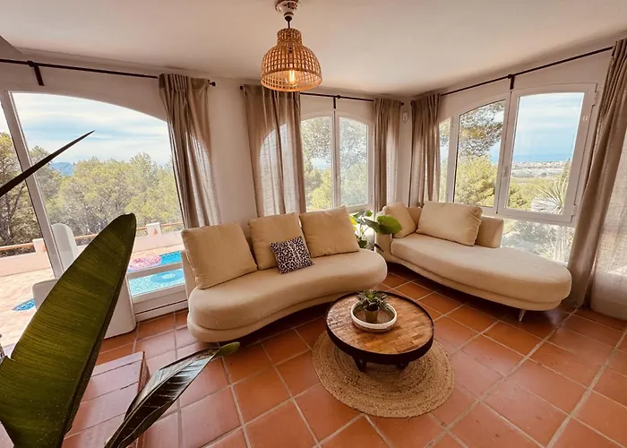 Vila Ibiza Dream Denia, Seaview, Pool, Bbq, Airco, Wifi Denia